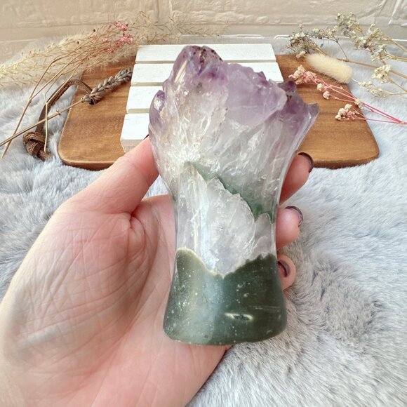 Gorgeous Raw Amethyst Flower Cluster - Picture 6 of 7